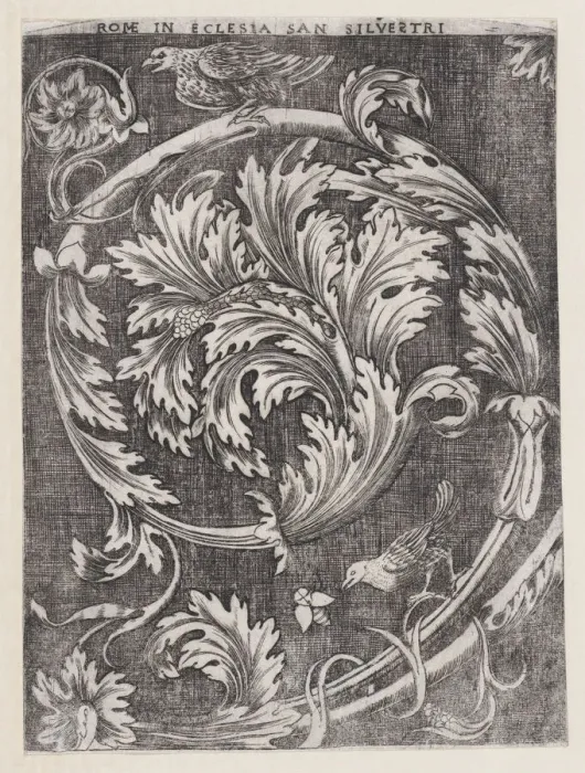 Framed Print : Ornamental Panel, ca. 1514-1600. ca. 1514-1600. Creator: Anon Framed Print : Ornamental Panel, ca. 1514-1600. ca. 1514-1600. Creator: Anon