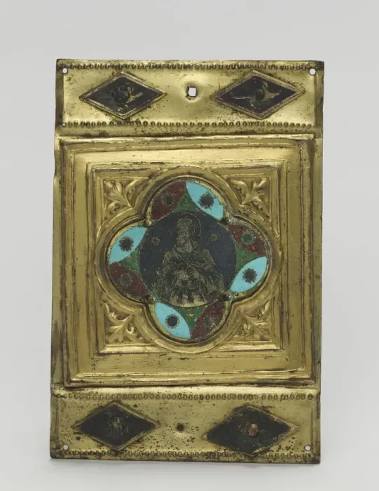 Framed Print : Ornamental Plaque, c. 1380-1400. Creator: Unknown Framed Print : Ornamental Plaque, c. 1380-1400. Creator: Unknown