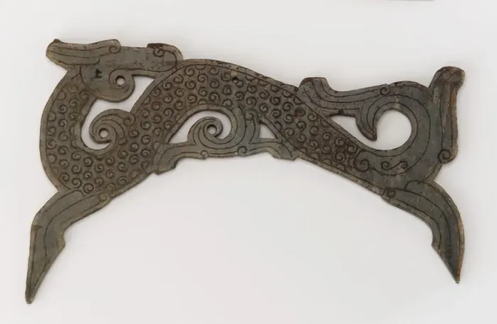 Framed Print : Ornamental plaque, Eastern Zhou dynasty, 3rd century BCE. Creator: Unknown Framed Print : Ornamental plaque, Eastern Zhou dynasty, 3rd century BCE. Creator: Unknown