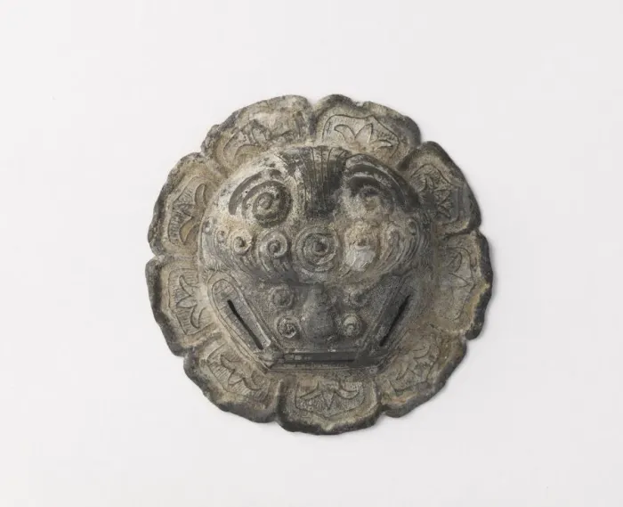 Framed Print : Ornamental plate, Possibly Ming dynasty, 1368-1644. Creator: Unknown