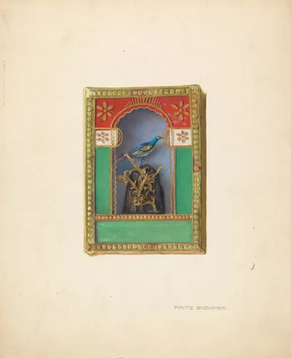 Framed Print : Ornamental Shadow Box, c. 1939. Creator: Fritz Boehmer Framed Print : Ornamental Shadow Box, c. 1939. Creator: Fritz Boehmer