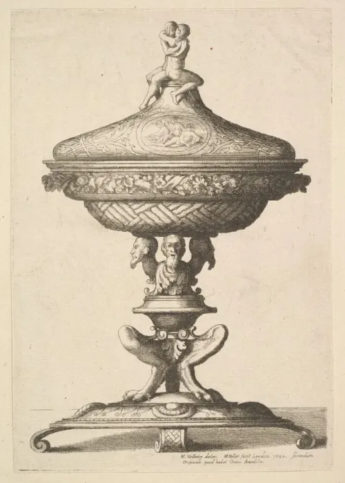Framed Print : Ornate goblet, 1642. Creator: Wenceslaus Hollar Framed Print : Ornate goblet, 1642. Creator: Wenceslaus Hollar