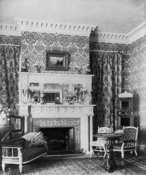Framed Print : Ornate interiors of Chandler Hale house, 1001 16th St. N.W. Washington, D.C. c1900. Creator: Frances Benjamin Johnston Framed Print : Ornate interiors of Chandler Hale house, 1001 16th St. N.W. Washington, D.C. c1900. Creator: Frances Benjamin Johnston