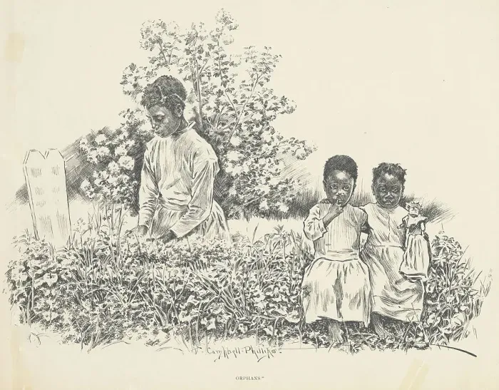 Framed Print : Orphans, 1899. Creator: Jay Campbell Phillips Framed Print : Orphans, 1899. Creator: Jay Campbell Phillips