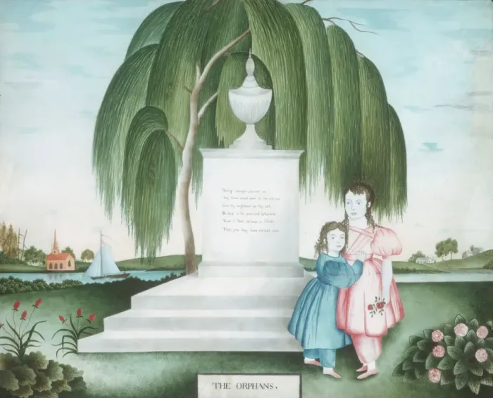 Framed Print : The Orphans, ca. 1830. Creator: Unknown Framed Print : The Orphans, ca. 1830. Creator: Unknown