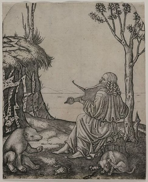 Orpheus Charming the Animals, c. 1505. Creator: Marcantonio Raimondi (Italian, 1470  /  82-1527  /  34)