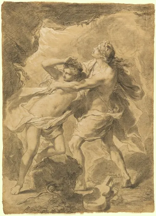 Framed Print : Orpheus and Eurydice, 1802. Creator: Gaetano Gandolfi Framed Print : Orpheus and Eurydice, 1802. Creator: Gaetano Gandolfi