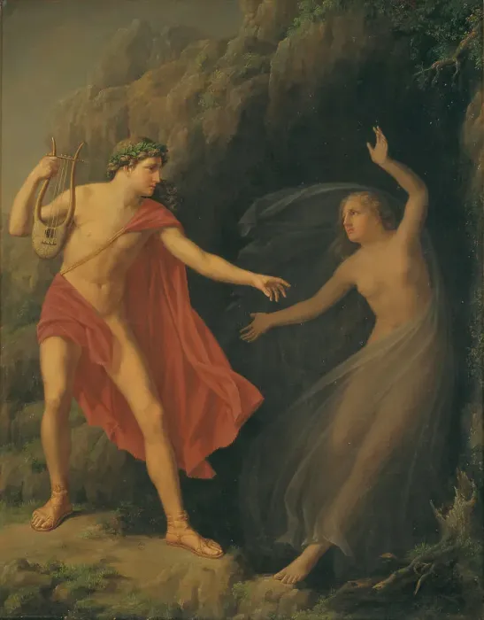 Framed Print : Orpheus and Eurydice, 1826. Creator: Carl Andreas August Goos Framed Print : Orpheus and Eurydice, 1826. Creator: Carl Andreas August Goos