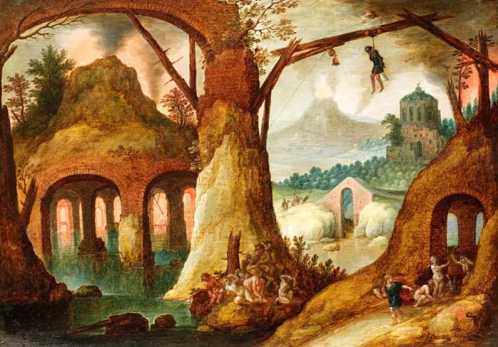 Framed Print : Orpheus Returning from the Underworld, 1630. Creator: Tobias Verhaecht Framed Print : Orpheus Returning from the Underworld, 1630. Creator: Tobias Verhaecht