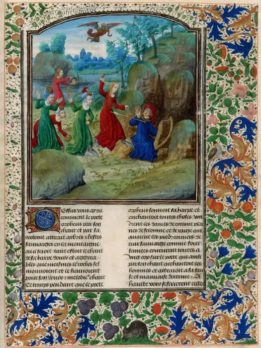 Framed Print : Orpheus torn by the Maenads, c. 1480 Framed Print : Orpheus torn by the Maenads, c. 1480