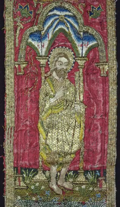 Framed Print : Orphrey Band, France, 16th century. Creator: Unknown Framed Print : Orphrey Band, France, 16th century. Creator: Unknown