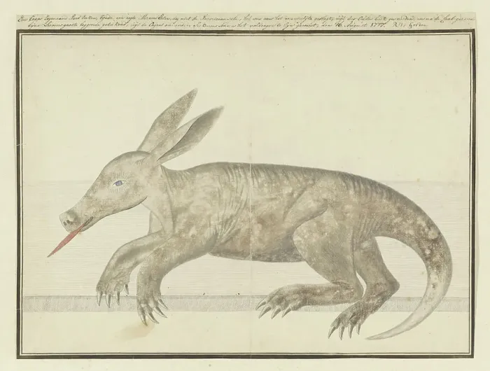 Framed Print : Orycteropus afer (Aardvark), 1777-1786. Creator: Robert Jacob Gordon Framed Print : Orycteropus afer (Aardvark), 1777-1786. Creator: Robert Jacob Gordon