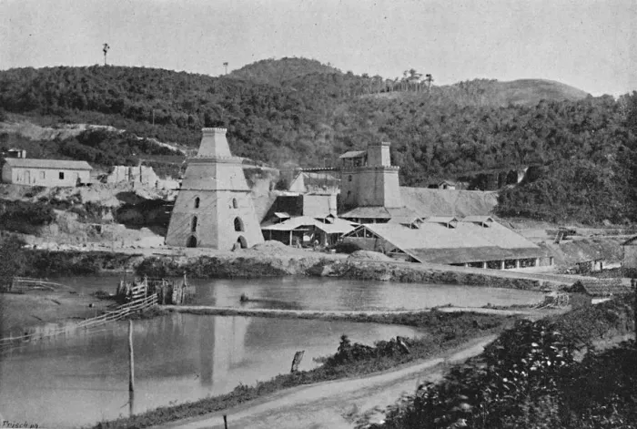Framed Print : Os Fornos de Calieras, (Lime kilns), 1895. Artist: Paulo Kowalsky Framed Print : Os Fornos de Calieras, (Lime kilns), 1895. Artist: Paulo Kowalsky
