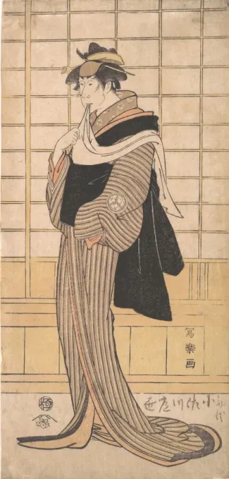 Framed Print : Osagawa Tsuneyo II as the hairdresser O-Roku, 1794-95. 1794-95 Framed Print : Osagawa Tsuneyo II as the hairdresser O-Roku, 1794-95. 1794-95