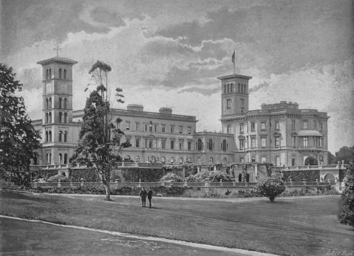 Framed Print : Osborne House, c1896. Artist: A Debenham Framed Print : Osborne House, c1896. Artist: A Debenham