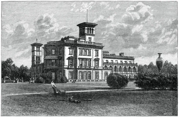 Framed Print : Osborne House, East Cowes, Isle of Wight, 1900. Artist: J Valentine Framed Print : Osborne House, East Cowes, Isle of Wight, 1900. Artist: J Valentine