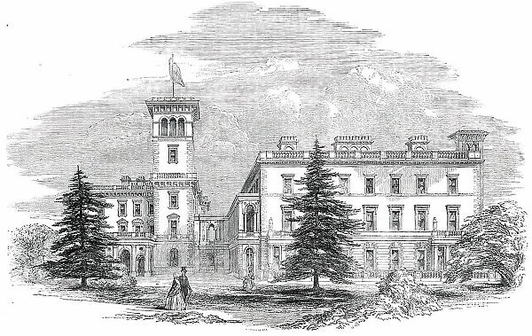 Osborne House - the Garden Front, 1850. Creator: Unknown