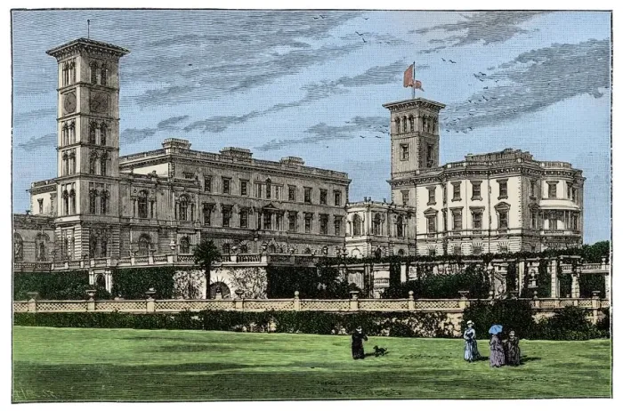 Framed Print : Osborne House, Isle of Wight, 1900 Framed Print : Osborne House, Isle of Wight, 1900