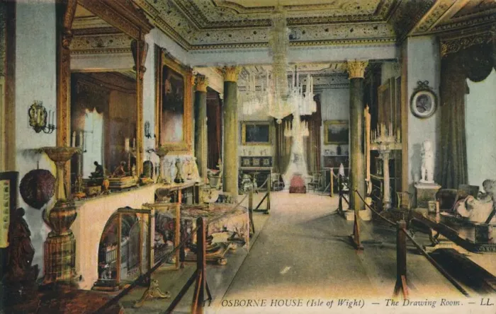 Framed Print : Osborne House (Isle of Wight) - The Drawing Room. Creator: Unknown Framed Print : Osborne House (Isle of Wight) - The Drawing Room. Creator: Unknown
