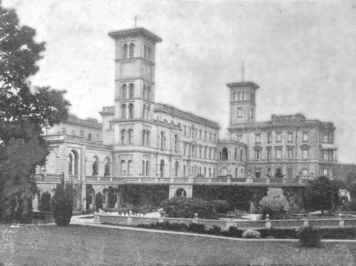 Framed Print : Osborne House at the time of Victoria, (1901). Creator: Unknown Framed Print : Osborne House at the time of Victoria, (1901). Creator: Unknown