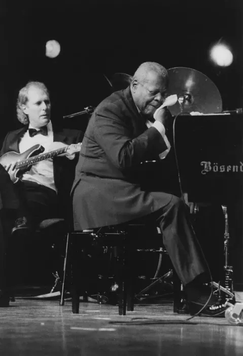 Framed Print : Oscar Peterson, North Sea Jazz Festival, Netherlands, 1995. Creator: Brian Foskett Framed Print : Oscar Peterson, North Sea Jazz Festival, Netherlands, 1995. Creator: Brian Foskett