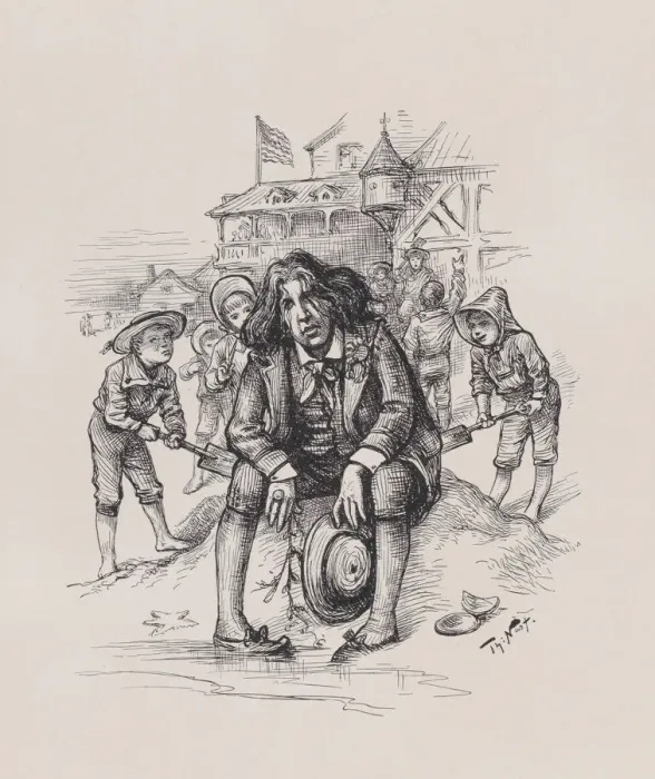 Framed Print : Oscar at the Sea-Shore, August 26, 1882. August 26, 1882. Creator: Thomas Nast Framed Print : Oscar at the Sea-Shore, August 26, 1882. August 26, 1882. Creator: Thomas Nast