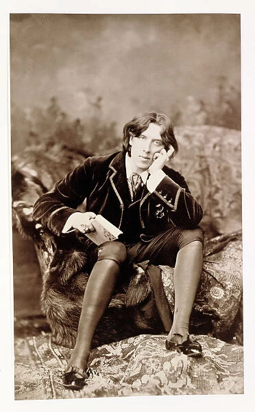 Oscar Wilde, Irish born wit and playwright, 1882