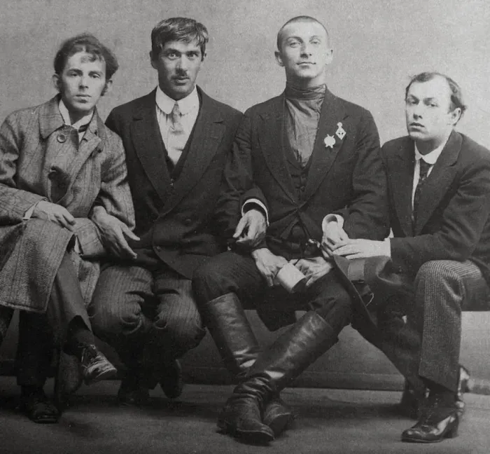 Framed Print : Osip Mandelstam, Korney Chukovsky, Benedikt Livshits and Yury Annenkov, 1914. Artist: Karl Karlovich Bulla Framed Print : Osip Mandelstam, Korney Chukovsky, Benedikt Livshits and Yury Annenkov, 1914. Artist: Karl Karlovich Bulla