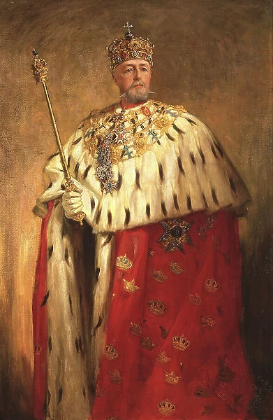Oskar II (Oskar Fredrik), 1829-1907, King of Sweden 1872 and of Norway 1872-1905, c.1897. Creator: Oscar Bjorck