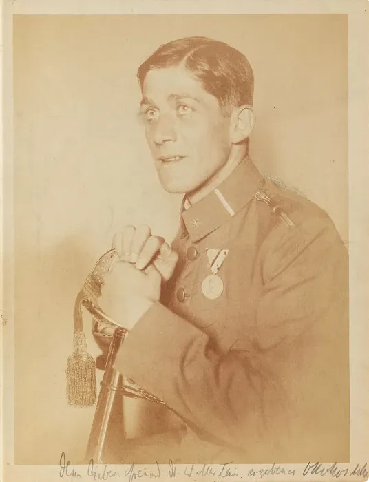 Framed Print : Oskar Kokoschka as Lieutenant, 1916. Creator: Unknown photographer Framed Print : Oskar Kokoschka as Lieutenant, 1916. Creator: Unknown photographer
