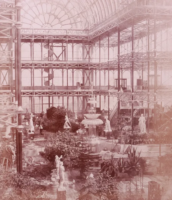 Framed Print : Osler's Crystal Fountain, Crystal Palace, Sydenham, 1852-1854. Creator: Philip Henry Delamotte. Osler's Crystal Fountain, Crystal Palace, Sydenham, 1852-1854 Framed Print : Osler's Crystal Fountain, Crystal Palace, Sydenham, 1852-1854. Creator: Philip Henry Delamotte. Osler's Crystal Fountain, Crystal Palace, Sydenham, 1852-1854
