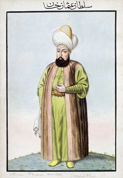 Osman I, Ottoman Emperor, (1808). Artist: John Young