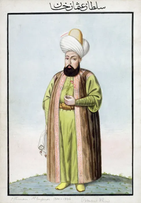 Framed Print : Osman I, Ottoman Emperor, (1808). Artist: John Young Framed Print : Osman I, Ottoman Emperor, (1808). Artist: John Young