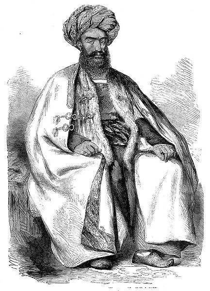 Osman Khan, Wuzeer to Shah Soojah - from a drawing by W. Carpenter, Jun. 1858. Creator: Unknown