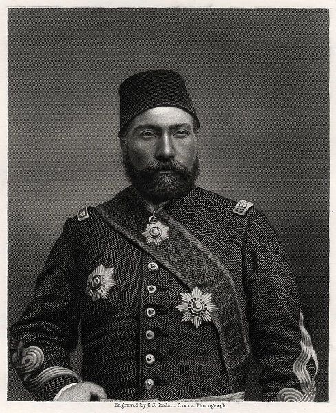 Osman Nuri Pasha, field marshal of the Ottoman Empire, 19th century. Artist: George J Stodart