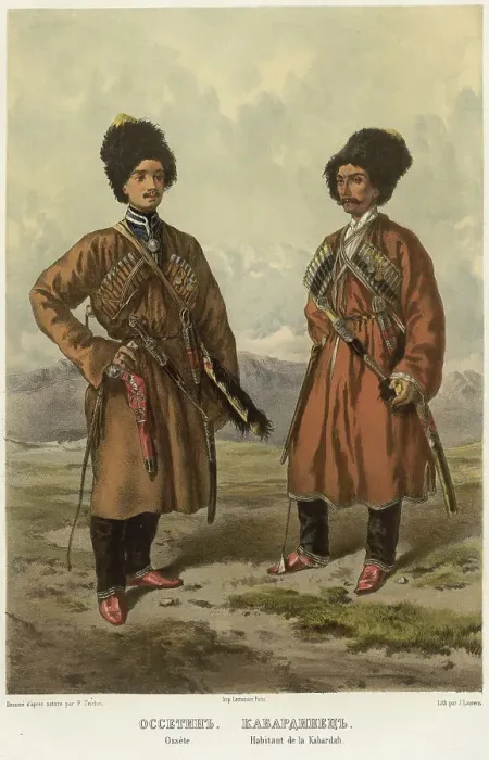 Framed Print : Ossetin. Kabardian, 1862. Creator: Frants Taikhel Framed Print : Ossetin. Kabardian, 1862. Creator: Frants Taikhel