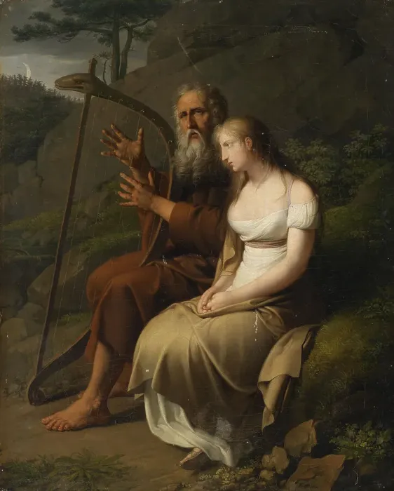 Framed Print : Ossian and Malvina, 1810. Creator: Krafft, Johann Peter (1780-1856) Framed Print : Ossian and Malvina, 1810. Creator: Krafft, Johann Peter (1780-1856)