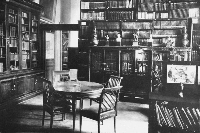 Framed Print : Ostafyevo Estate. The study and the library of Prince Andrei Vyazemsky, End of 19th century. Artist: Anonymous Framed Print : Ostafyevo Estate. The study and the library of Prince Andrei Vyazemsky, End of 19th century. Artist: Anonymous