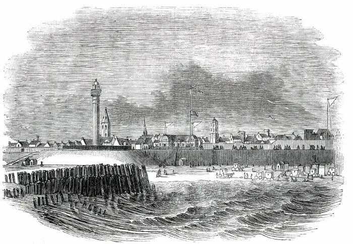 Framed Print : Ostend, 1850. Creator: Unknown Framed Print : Ostend, 1850. Creator: Unknown