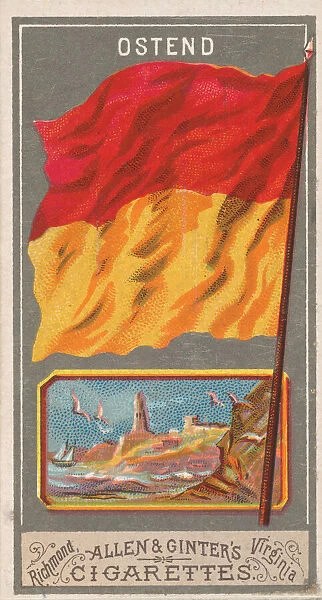 Ostend, from the City Flags series (N6) for Allen & Ginter Cigarettes Brands, 1887