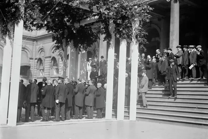 Framed Print : Osterhaus at City Hall, 1912. Creator: Bain News Service Framed Print : Osterhaus at City Hall, 1912. Creator: Bain News Service