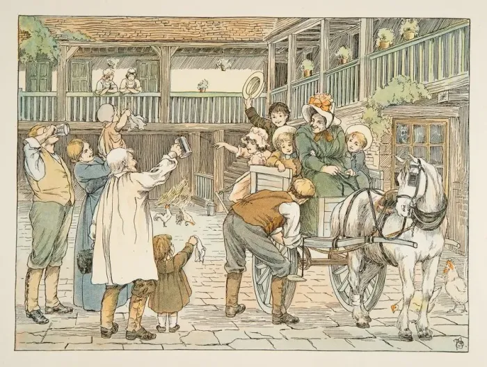 Framed Print : The Ostler, from Four and Twenty Toilers, pub. 1900 (colour lithograph) Framed Print : The Ostler, from Four and Twenty Toilers, pub. 1900 (colour lithograph)
