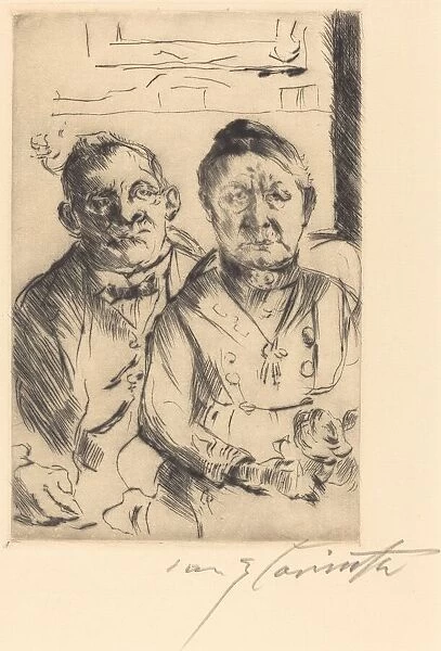 Ostpreussisches Ehepaar (Couple from East Prussia), 1916. Creator: Lovis Corinth