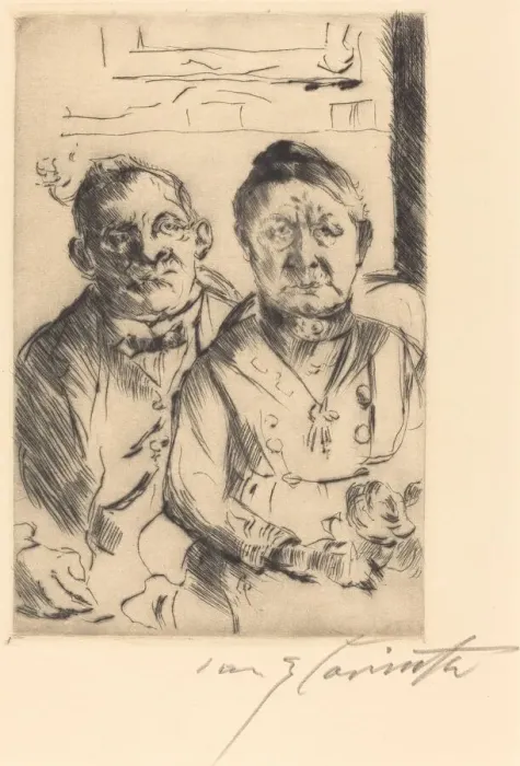 Framed Print : Ostpreussisches Ehepaar (Couple from East Prussia), 1916. Creator: Lovis Corinth Framed Print : Ostpreussisches Ehepaar (Couple from East Prussia), 1916. Creator: Lovis Corinth