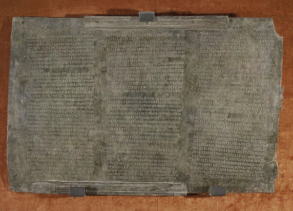Osuna Bronzes, Lex Ursonensis (Urso Law). Set of 5 bronze tablets with Roman laws
