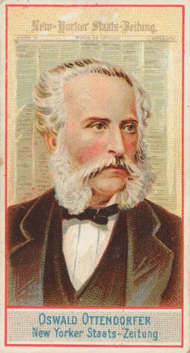 Framed Print : Oswald Ottendorfer, New Yorker Staats-Zeitung, from the American Editors series (N1 Framed Print : Oswald Ottendorfer, New Yorker Staats-Zeitung, from the American Editors series (N1