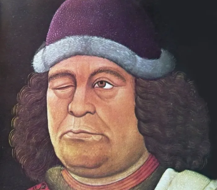 Framed Print : Oswald von Wolkenstein (Detail), 1430s. Artist: Anonymous Framed Print : Oswald von Wolkenstein (Detail), 1430s. Artist: Anonymous