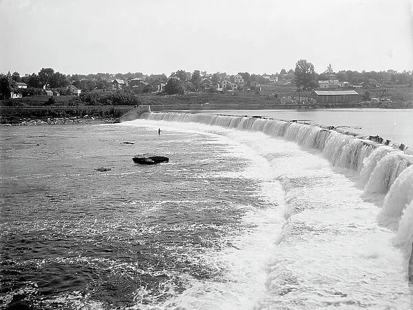 Oswego, dam at Oswego, N.Y. between 1900 and 1906. Creator: Unknown