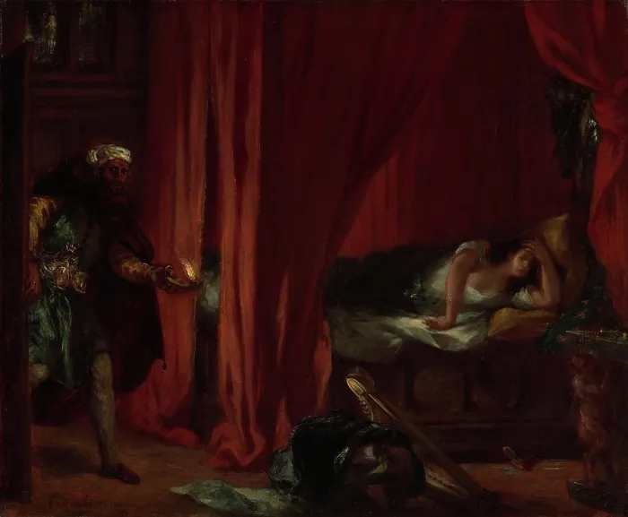Framed Print : Othello and Desdemona, c1848. Creator: Delacroix, Eugene (1798-1863) Framed Print : Othello and Desdemona, c1848. Creator: Delacroix, Eugene (1798-1863)