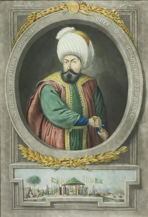 Framed Print : Othman Kahn I, from Portraits of the Emperors of Turkey, 1815. Creator: John Young Framed Print : Othman Kahn I, from Portraits of the Emperors of Turkey, 1815. Creator: John Young